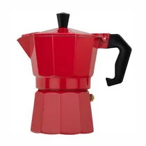 Cafeteira Italiana Alumínio 3 Xicaras 150ML Vermelho