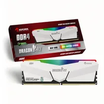 Mem DDR4 8GB 3600 Keepdata Dragonfly c/ Diss RGB KDHRGB36C18W/8G White