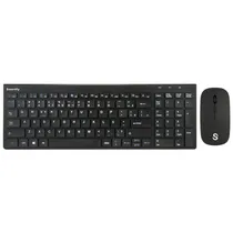 Kit Mouse e Teclado Smartfy TW01B - Sem Fio - Português - Preto  Kit Mouse e...