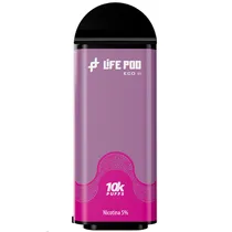 Vaper Descartável Life Pod Eco 2 Cartridge 10000 Puffs com 5% Nicotina - Dragon Blue Razz