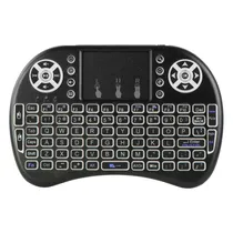 Controle Universal Backlit - RGB - para TV/Receptor/Console - Recarregável - Mini Teclado - Preto