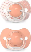 Suavinex Set Chupete Fisiologico Dreams 18+M Naranja