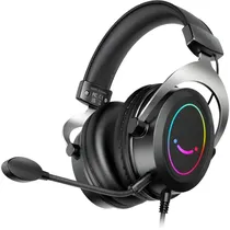 Fifine Auricular Gamer H3 RGB Jack 3.5 MM Black