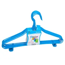 Kit 10 Cabides Roupa Azu Plástico 38.5X20CM