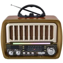 Megastar Radio Portatil RX75BTD SD/USB/Bluetooth Marron/Dorado