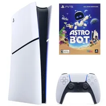 Console Sony Playstation 5 Slim CFI-2015 B01X 1TB / Digital Edition / Bivolt - Branco + Jogo Astro Bot (Americano)