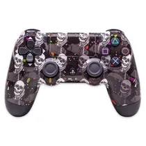 Controle Sem Fio Dualshock 4 para Playstation 4 (PS4) Recarregável Wireless - Calavera N2