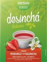 Cha Desincha Morango com Baunilha - 15G (10 Unidades)