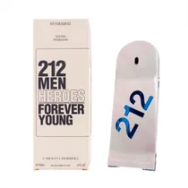 Tester Perfume Carolina Herrera 212 Men Heroes Forever Young Edt Masculino 90ML