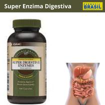 GNC Enzimas Super Digestivas Da Marca Natural, 100 Capsulas, Auxilia Na Digestao de Proteinas, Carboidratos e Gorduras