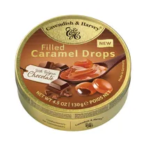 Caramelos Cavendish & Harvey Caramel Drops Filled Con Chocolate 130G