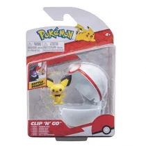 Jazwares Pokemon Battle Ready Clip 'N' Go 2.0 Pichu Premier 24673