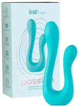 Vibrador Feminino Intt Toys Double Passion Dobro - Turquesa