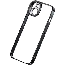 Estojo Protetor + Protetor de Tela Baseus Glitter Series para iPhone 14 Plus - Preto/Transparente (ARMC021403)