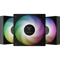 Cooler Gamdias Notus M1-1203 Argb para Gabinete - Preto 3 Peças