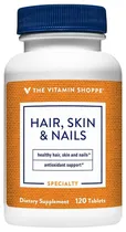 Hair Skin And Nails The Vitamin Shoppe Specialty (120 Cápsulas)