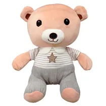 Urso de Pelúcia Creme de 33 CM com Roupa