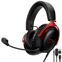 Fone Hyperx Cloud III c/ Mic 3.5MM BLK/Red 727A9AA Black/Red