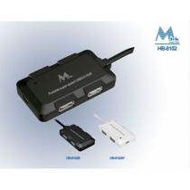 Hub 4P Mtek HB-8102B USB 2.0 Preto Portatil