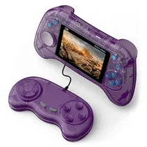 Console Portatil Q8 800 Jogos - Roxo Transparente