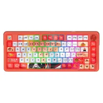 Teclado Gamer Redragon Ucal Pro K673AK RGB Layout 75% Sem Fio - Vermelho