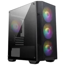 Gabinete Gamer MSI Mag Forge M100A Micro ATX / 4 Cooler / Argb - Preto