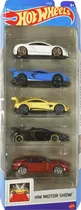 Carrinhos Hotwheels Motor Show 5 Unid Mattel 1806-HTV49