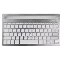 Teclado Keyboard Wireless com Bluetooth / Multi-Plataform / 10M - Silver