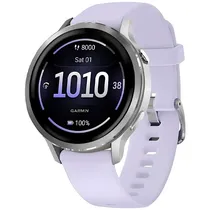 Relógio Garmin Venu 4 010-03013 41MM com GPS/Wi-Fi - Prata/Roxo