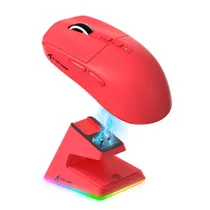 Mouse Attack Shark X6 1K 49G/PAW3395 c/Base Red  Mouse Attac...