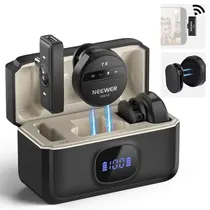 Microfone de Lapela Sem Fio Neewer KM18 com Botão para Telefone
