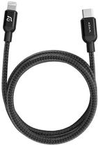 Cabo Adam Elements Peak II C120B USB-C para Lightning 120CM - Preto