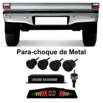 Sensor de Estacionamento CRS6700 Preto Fosco p/ Parachoque de Metal