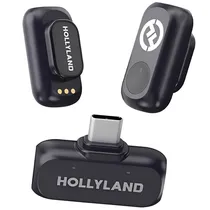 Sistema de Microfone Hollyland Lark A1 Mini Duo USB-C Sem Fio - Space Gray