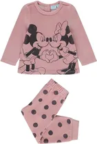 Conjunto Pijama Orchestra Mickey Y Minnie HB012V-Roc- Femenina (2 Peças)