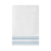Toalla de Baño Soho Retreat Stripes Collection TO2600RETSTBL 70 X 140 CM Blanco - Celeste