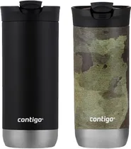 Kit de Copos Térmico Contigo Snapseal 473ML - Camo/Licorice (2 Peças)