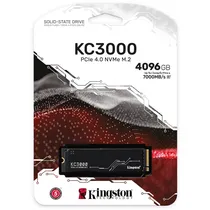 SSD Kingston KC3000, 4TB, M.2 Nvme, Leitura 7000MB/s, Gravação 7000MB/s, SKC3000D/4096G 7000 PCIE4.0