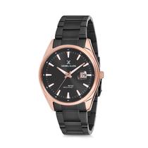 Relogio Analogico Masculino Daniel Klein Premium DK12109-6 - Preto e Rosa Ouro