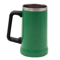 Caneca Termica Stainless de Cerveja com Alça Inox 600 ML - Verde