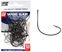 Anzol Marine Sports Wide Gap Black Nickel 02 com 50PÇS