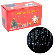 Luzes Pisca Pisca Cascata Natalina 300LED 8M Branco 110V