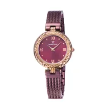 Relógio Analógico Feminino Daniel Klein Premium DK11966-7 - Roxo/Rosa Ouro
