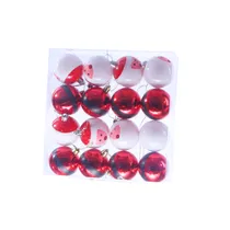 Bolas de Natal de Papai Noel 6CM 16 Peças.