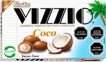 Vizzio Costa Chocolate com Amêndoas & Coco - 110G