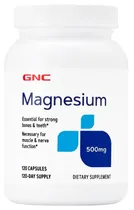 GNC Magnesium 500MG (120 Cápsulas)