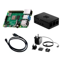 PC Raspberry Pi 4 Starter Kit 4GB 201-2262 Case Plastic Upc -(387676)