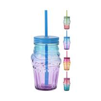 Vaso de Vidrio Con Pajita KPM 037171 475ML Surtido