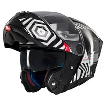Capacete MT Helmets Atom 2 SV Strange B2 - Articulado - Tamanho XL - com Óculos Interno - Gloss