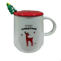 Taza Porcelana Navideña Reno